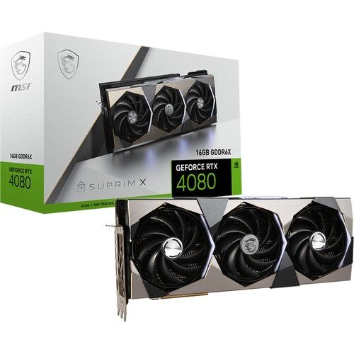MSI VGA GEFORCE RTX 4080 16GB SUPRIM X RTX4080 16GB GDDR6X 256B DX12 PCIE 4.0 X16 (3XDP 1XHDMI) Ekran Kartı