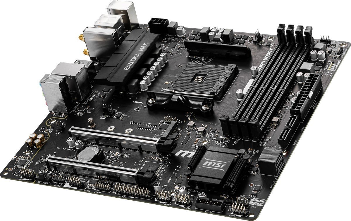 MSI B450M BAZOOKA AM4 DDR4 3466 (OC )HDMI M.2 USB3.2 WIFI MATX