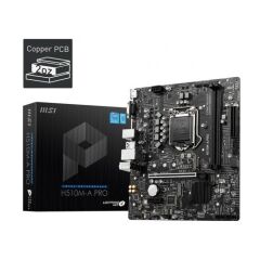 Msı H510M-A Pro Soket 1200 Ddr4 3200 Pcı-E Gen 4 ,m.2 Usb3.2 1x 1g Lan Matx