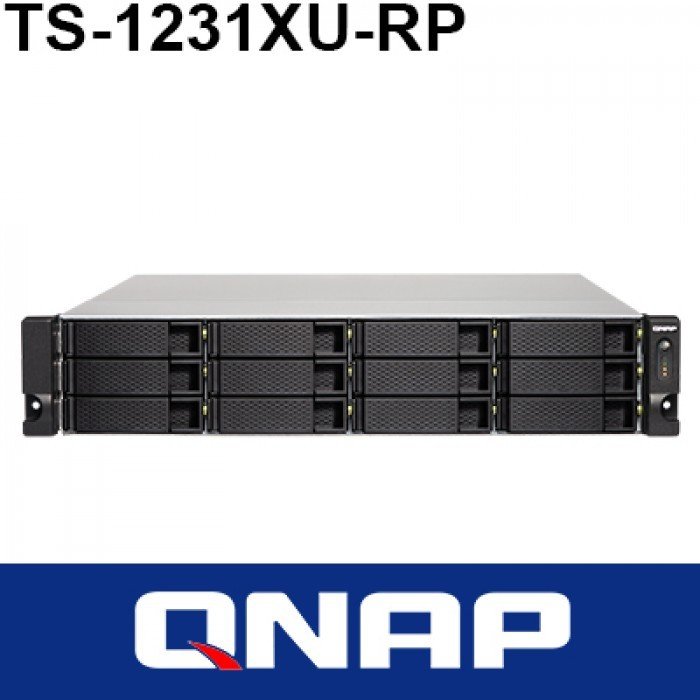 QNAP TS-1231XU-RP 4GB RACKMOUNT NAS DEPOLAMA ÜNİTESİ