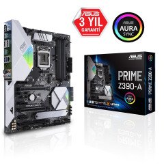 ASUS PRIME Z390-A LGA1151 MAX 64GB DDR4 SATA 6.0 HDMI DVI ATX ANAKART
