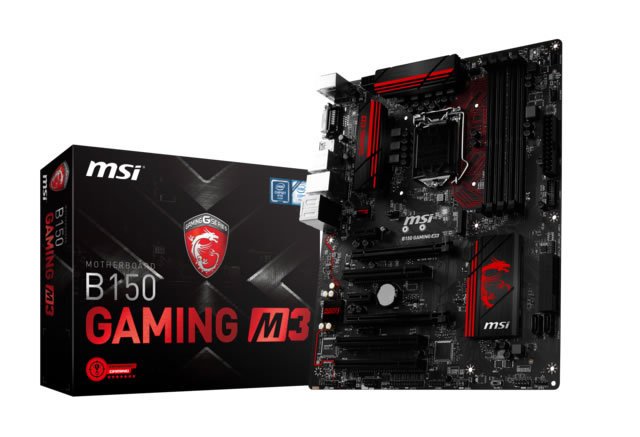 MSI B150 GAMING M3 DDR4 DVI HDMI GLAN (Killer) SATA EXPRESS M2 SATA3 USB3.0