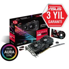 ASUS ROG STRİX RADEON RX560 OC EDİTİON 4GB EVO GDDR5 128BIT DVI HDMI DP 4GD5 EKRAN KARTI