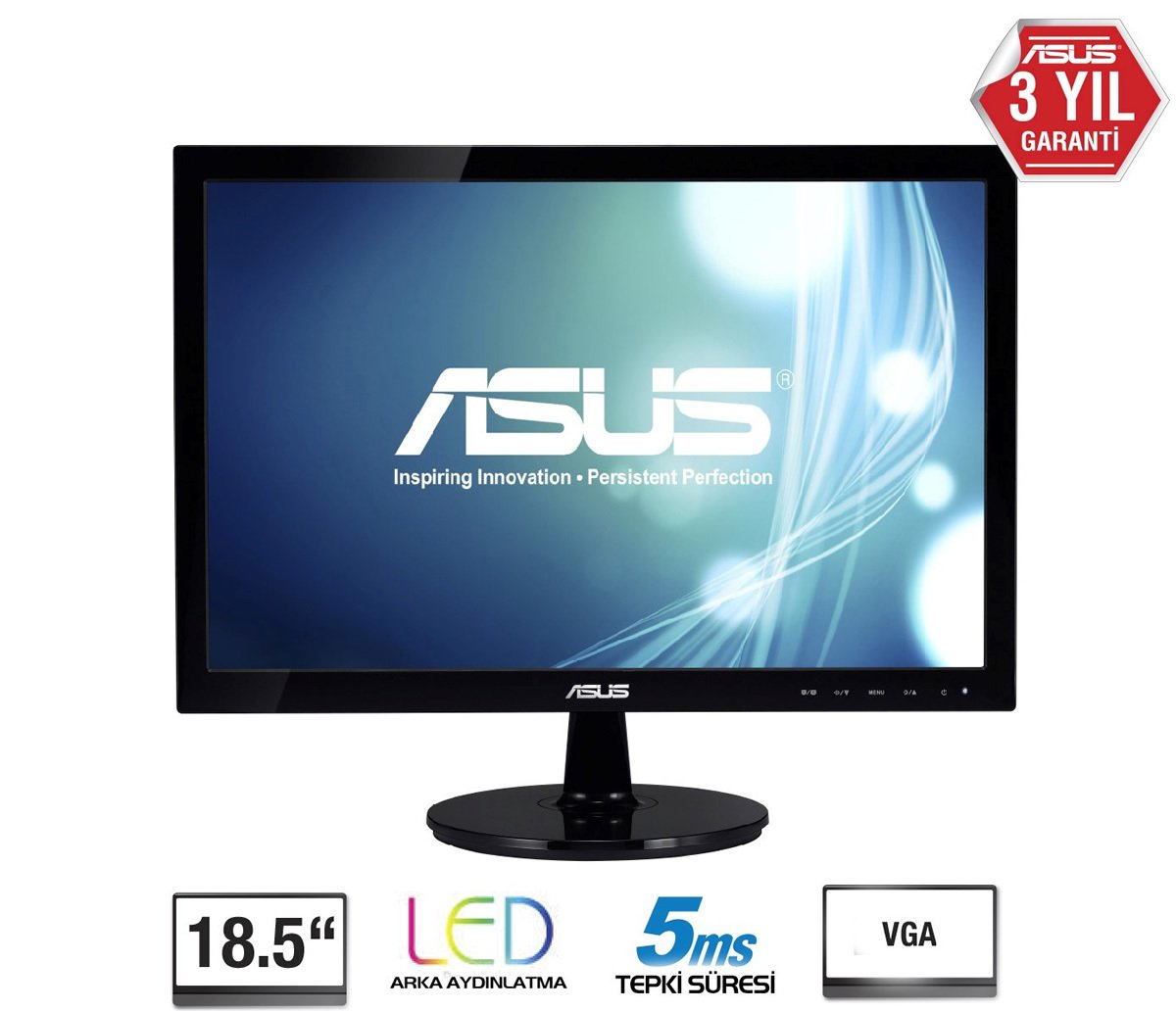 18,5 ASUS VS197DE LED 1366x768 5ms 3YIL VGA  VESA 