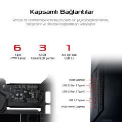 ASUS ROG Z11 ADRESLENEBİLİR RGB FANLI TEMPERLİ CAM USB 3.2 MINI - ATX OYUNCU KASASI