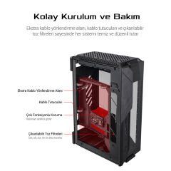 ASUS ROG Z11 ADRESLENEBİLİR RGB FANLI TEMPERLİ CAM USB 3.2 MINI - ATX OYUNCU KASASI