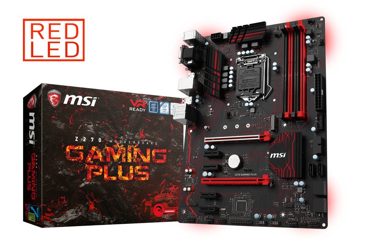 MSI Z270 GAMING PLUS SOKET 1151 DDR4 3866(OC) DVI DP VGA M.2 USB3.1 ATX