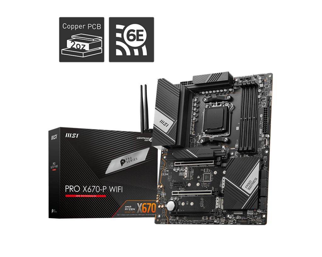 MSI Pro X670-P Wi-Fi AMD AM5 DDR5 ATX Anakart