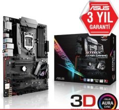 ASUS ROG STRIX Z270H GAMING INTEL Z270 LGA1151 DDR4 3866 HDMI DVI M2 USB3.1 AURA RGB ATX