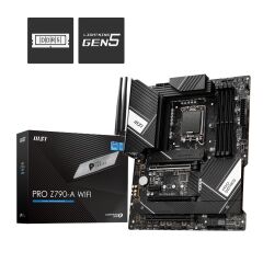 MSI MB PRO Z790-A WIFI SOKET 1700 DDR5 7200MHZ(OC) PCI-E Gen5 M.2 USB3.2 DP HDMI 1x2.5G LAN WI-FI 6E ATX Anakart