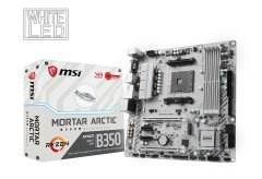 MSI B350M MORTAR ARCTIC AM4 DDR4 3200 (OC) M.2 USB3.1 mATX
