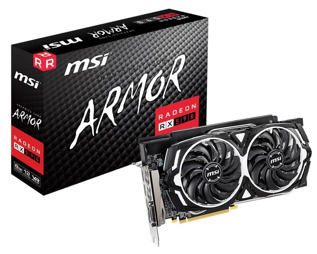 MSI VGA RADEON RX 590 ARMOR 8G RX590 8GB GDDR5 256B DX12 PCIE 3.0 X16