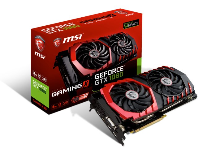 MSI VGA GEFORCE GTX 1080 GAMING X 8G GTX1080 8GB GDDR5X 256B DX12 PCIE 3.0 X16 (1XDVI 1XHDMI 3XDP)