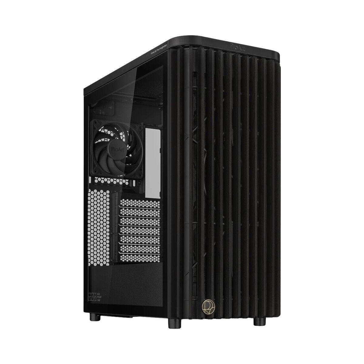Asus ProArt PA401 Siyah Wood Edition Temperli Cam PWM Mid Tower Kasa