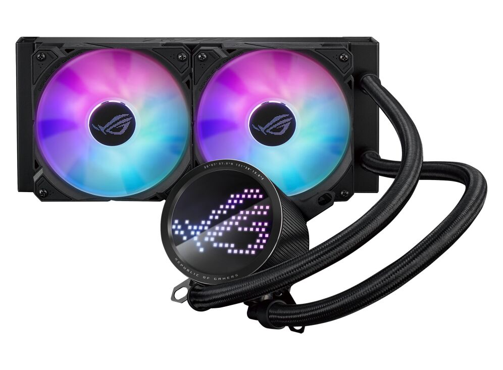 Asus ROG RYUO III 240 ARGB ANIME MATRIX LED EKRAN ADRESLENEBİLİR RGB FAN ROG ARGB CPU SOĞUTUCUSU