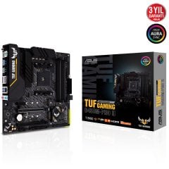 ASUS TUF GAMING B450M-PRO II AMD B450 AM4 DDR4 4400 DP HDMI Çift M2 USB3.2 AURA RGB mATX 128GB’a kadar ram desteği AI Ses Engelleyici Mic. Desteği