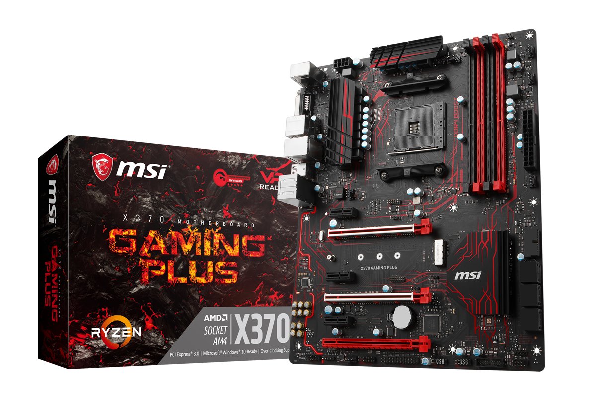 MSI X370 GAMING PLUS AM4 DDR4 DVI HDMI SATA 6GB/S M.2 USB3.1 ATX