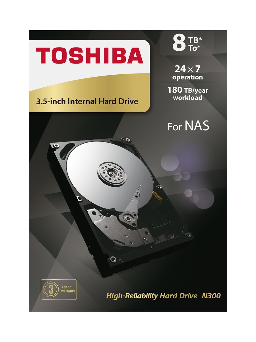 8TB TOSHIBA 3.5 N300 7200RPM 128MB HDWN180UZSVA MASAÜSTÜ DAHİLİ DİSK