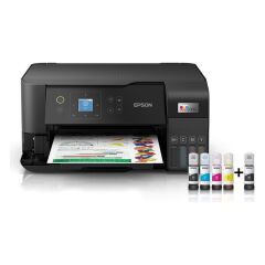 EPSON Ecotank L3560 Renkli Tanklı Yazıcı Baskı-Tarama- Kopya - ( Usb, Wifi, Wi-Fi Direct ) + Orijinal Epson 4 x 65 ml + 1 Ekstra Siyahmürekkep C11CK58404