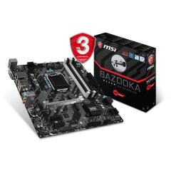MSI B250M BAZOOKA SOKET 1151 DDR4 2400 DVI HDMI M.2 USB3.1 mATX
