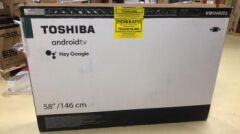 TOSHİBA 58UA3D63DT 4K UHD SMART ANDROID TV