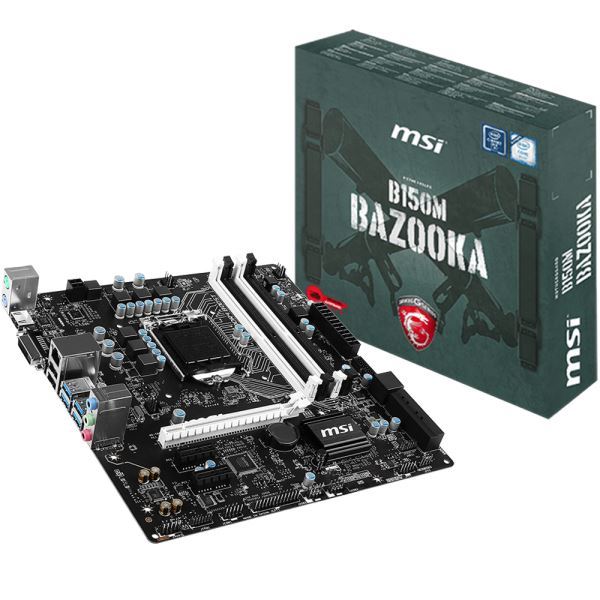 MSI B150M BAZOOKA DDR4 DVI HDMI GLAN SATA EXP. SATA3 USB3.1