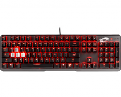 MSI GG VIGOR GK60 CR TR GERÇEK MEKANİK RED LED GAMING ALÜMİNYUM OYUNCU KLAVYESİ