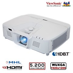 VIEWSONIC PRO8800WUL WUXGA 1920x1200 5.200AL 4xHDMI, Ops. HDBaseT ve Kablosuz, Prof. Kurulum Özel Uygulama Projeksiyon