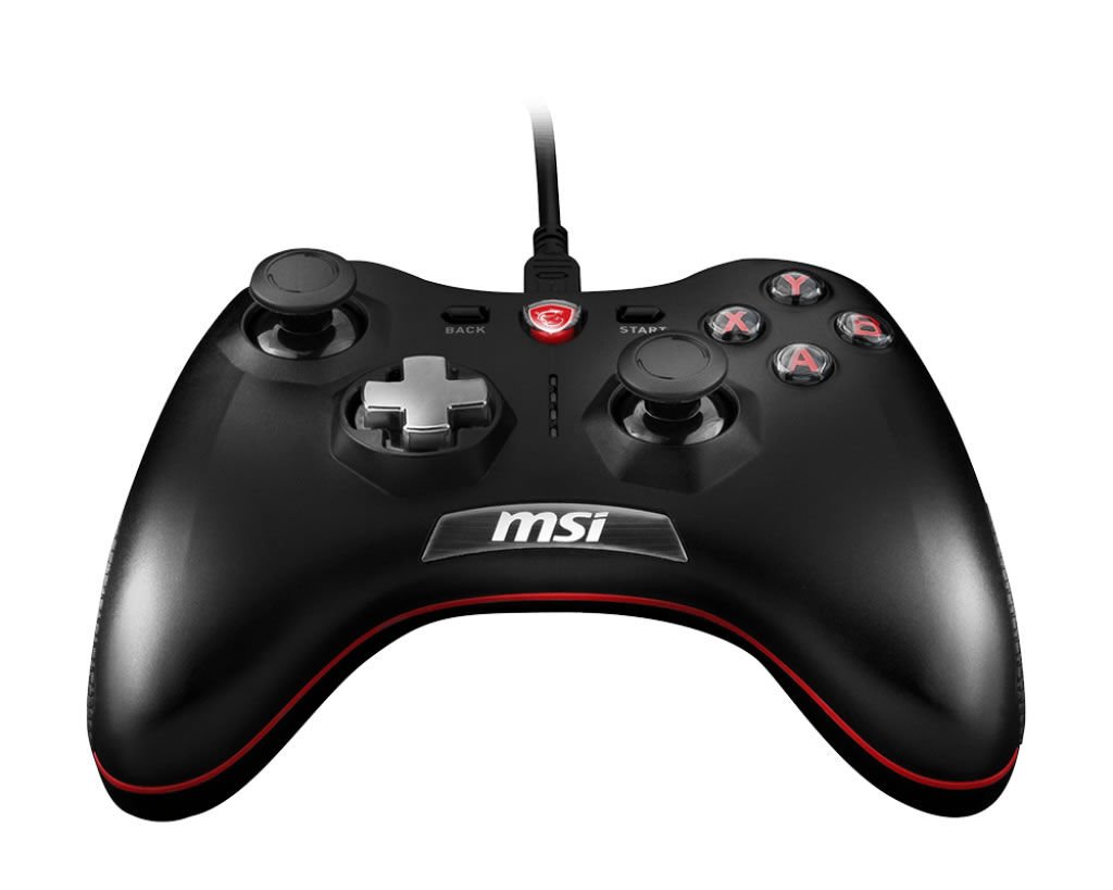 MSI GG FORCE GC20 OYUN KOLU PC/KONSOL/ANDROID 4.1+ DESTEGI 2 MILYON BASIS ANAHTARLAR CIFT TITRESIM MOTORU 2M/30CM ANTROID KABLO USB 2.0