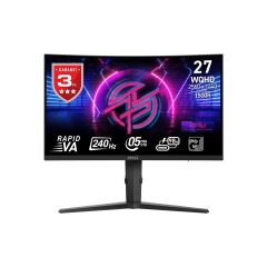 MSI 27'' MPG 275CQRXF 2560x1440 (WQHD) 16:9 CURVE 1500R RAPID VA 240Hz 0.5MS GTG FREESYNC PREMIUM SIYAH GAMING MONITOR