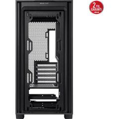 ASUS A21 360 MM SOĞUTUCU, 380 MM UZUNLUĞA KADAR EKRAN KARTI VE STANDART ATX PSU DESTEKLİ GİZLİ KABLO BÖLMELİ MICRO-ATX - A21 ASUS CASE - SİYAH