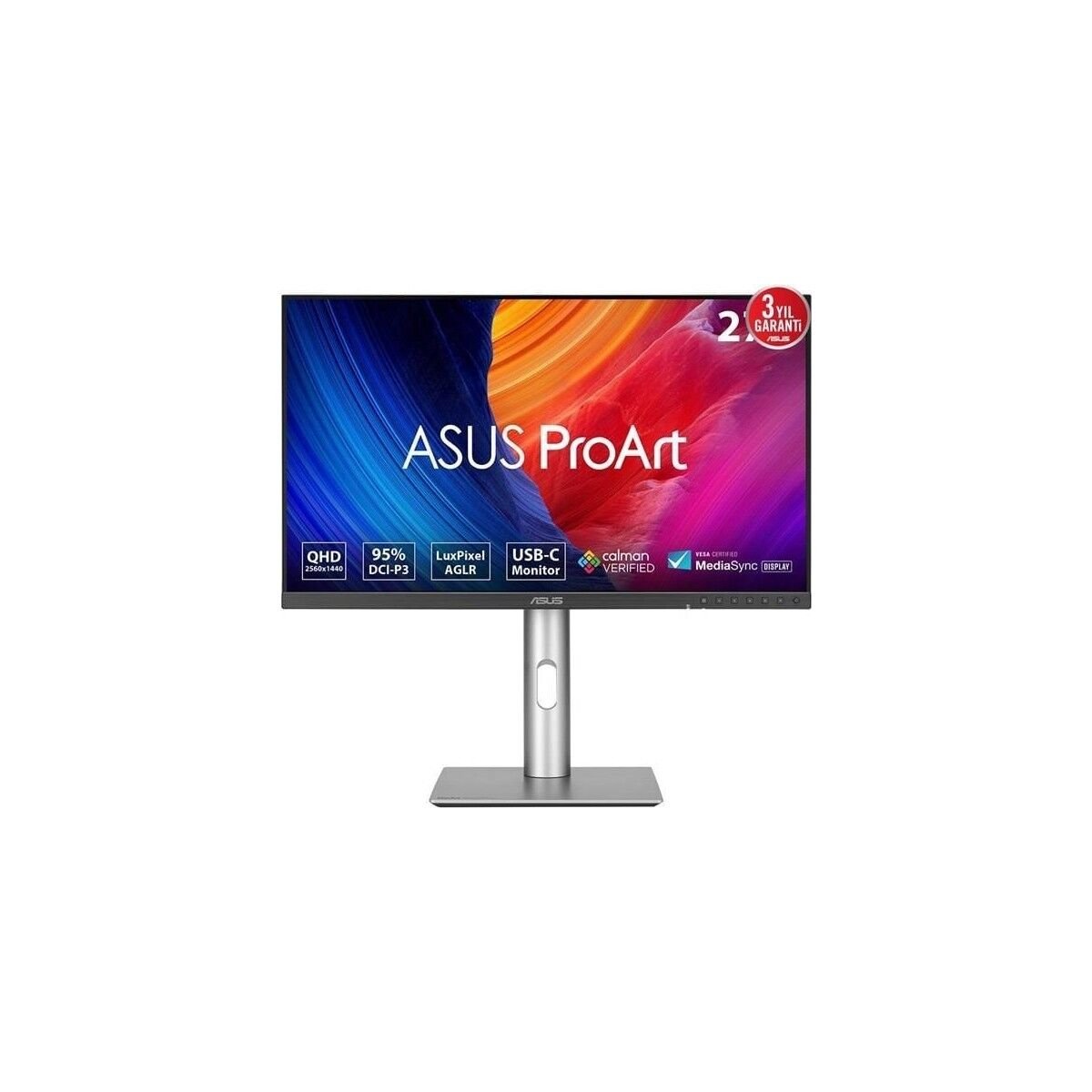 ASUS 27'' IPS PROART PA278CFRV 5MS 100HZ HDMI-DP USBC GRAFİK TASARIM MONİTÖRÜ 2560X1440