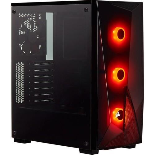 CORSAIR CC-9020124-EU SPEC-DELTA RGB TEMPERED GLASS MID-TOWER ATX GAMING CASE +VS650 POWER SUPPLY BLACK