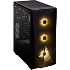 CORSAIR CC-9020124-EU SPEC-DELTA RGB TEMPERED GLASS MID-TOWER ATX GAMING CASE +VS650 POWER SUPPLY BLACK