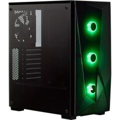 CORSAIR CC-9020124-EU SPEC-DELTA RGB TEMPERED GLASS MID-TOWER ATX GAMING CASE +VS650 POWER SUPPLY BLACK