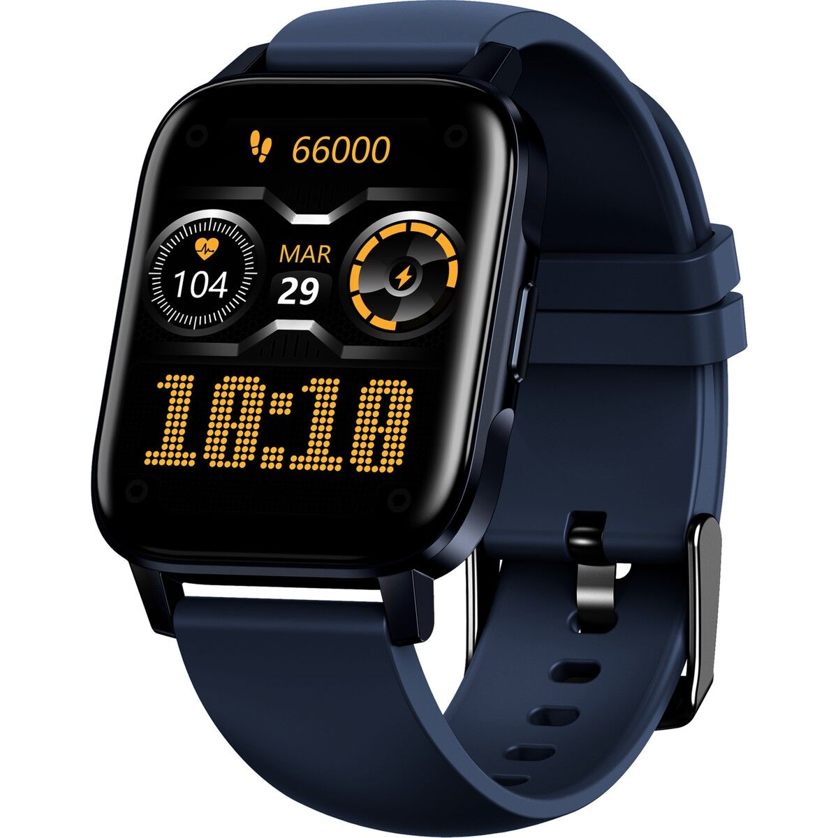 Case C4U K1 Akıllı Saat - IP68 - Mavi - (Android ve iPhone Uyumlu)