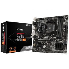 MSI B450M PRO-VDH MAX AM4 DDR4 3866(OC) 4XDIMM DVI HDMI VGA GLAN M.2 USB3.2 MATX