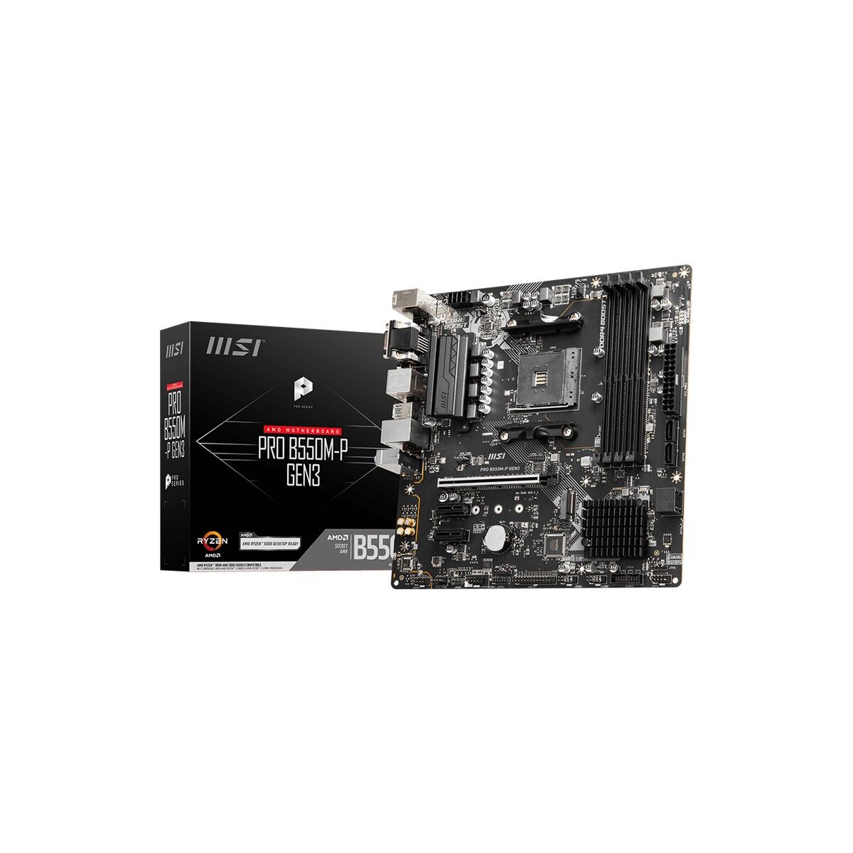 MSI Pro B550M-P GEN3 AMD B550 4400 MHz (OC) DDR4 Soket AM4 mATX Anakart