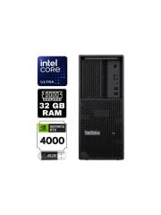 LENOVO 30HT004JTR WS P3 V2 ULTRA-9 285K 24C 32GB 5600MHz RAM 1TB SSD NVIDIA RTX4000ADA 20GB W11 PRO Masaüstü Bilgisayar