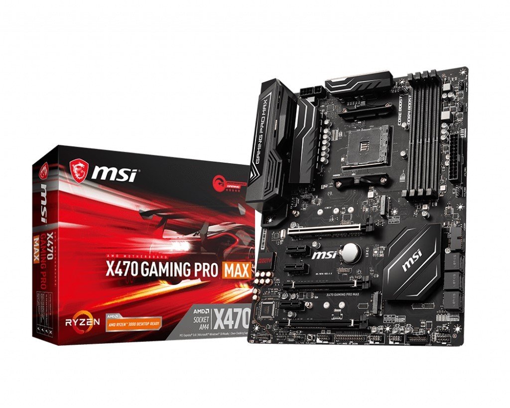 MSI X470 GAMING PRO MAX AM4 DDR4 4133OC) DVI HDMI 2xM.2 USB3.1 ATX