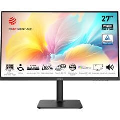 MSI 27 MODERN MD272QXP 2560x1440 (WQHD) FLAT IPS 100HZ 1MS ADAPTIVE-SYNC PIVOT TYPE-C MONITOR