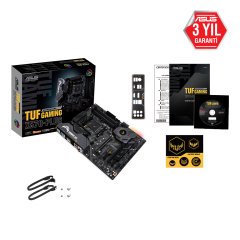 ASUS TUF GAMING X570-PLUS (WI-FI) AMD X570 AM4  DP HDMI ÇİFT M2 + 6 SATA USB 3.2 AURA RGB ATX 128GB#A KADAR RAM DESTEĞİ