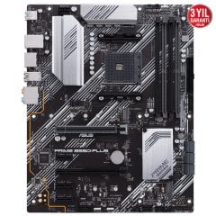 ASUS PRIME B550-PLUS AMD B550 AM4 DDR4 4400 DP HDMI Çift M2 USB3.2 ARGB ATX PCIe 4.0 ECC RAM Desteği