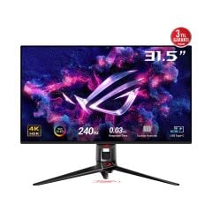 ASUS ROG SWIFT OLED PG32UCDM 31.5 GAMING 4K 3840x2160 0.03MS 240HZ DP HDMI USB-C VESA 3YIL EYECARE, FLICKER-FREE,DUSUK MAVI ISIK, YÜKSEKLİK AYARI USB-C PD90 W Monitör