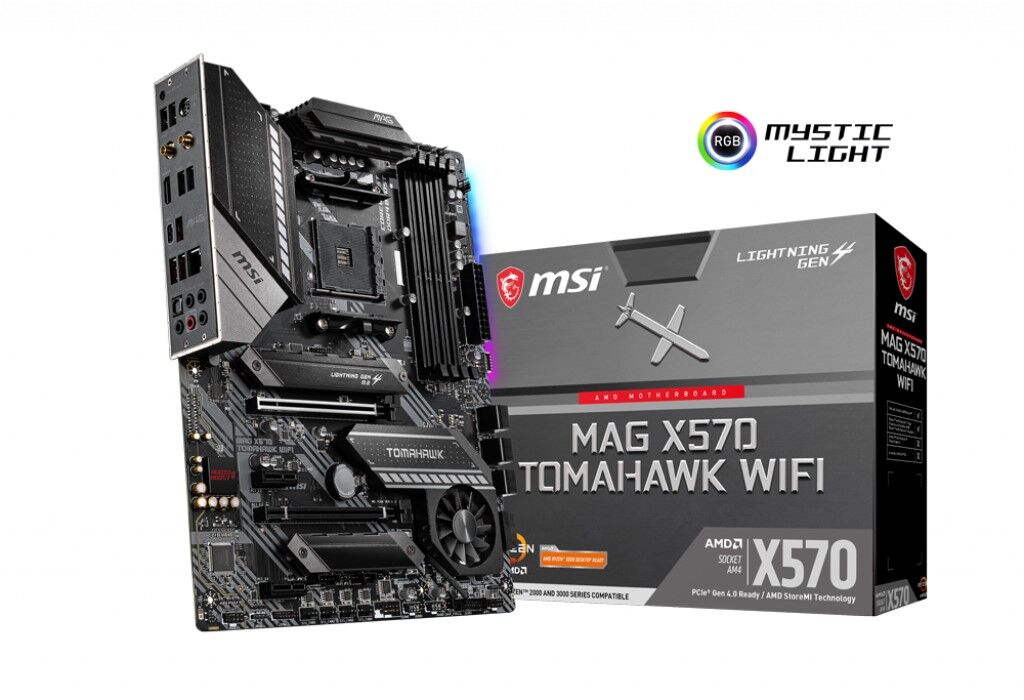 MSI MAG X570 TOMAHAWK WIFI AM4 DDR4 4600 MHZ (OC) 2X M.2 USB 3.2 HDMI RGB ATX