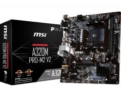 MSI A320M PRO-M2 V2 AM4 DDR4 3200(OC) DVI VGA HDMI M.2 USB3.1 mATX