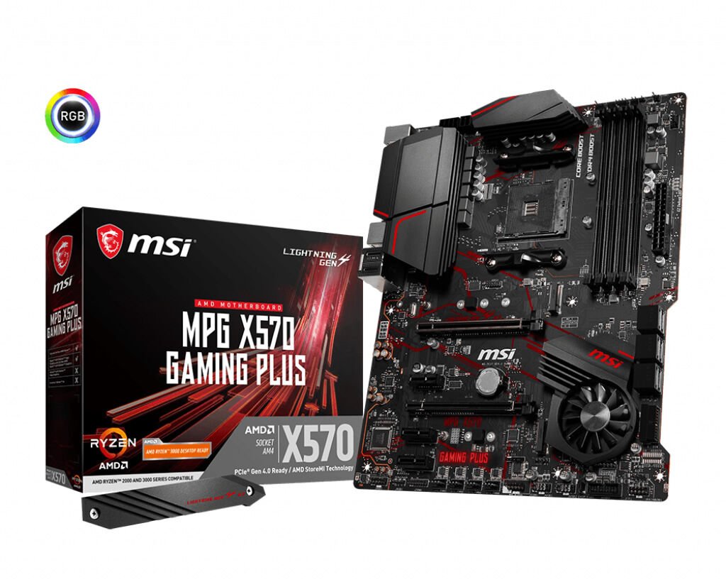 MSI MPG X570 Gaming Plus AM4 DDR4 4400 mhz (OC) 2x M.2 USB 3.2 HDMI RGB ATX Anakart