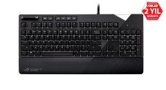 ASUS ROG STRİX FLARE AURA SYNC RGB BİLEK DESTEĞİ MEKANİK OYUNCU KLAVYE - TÜRKÇE TUS DİZİLİMİ CHERRY MX BLUE