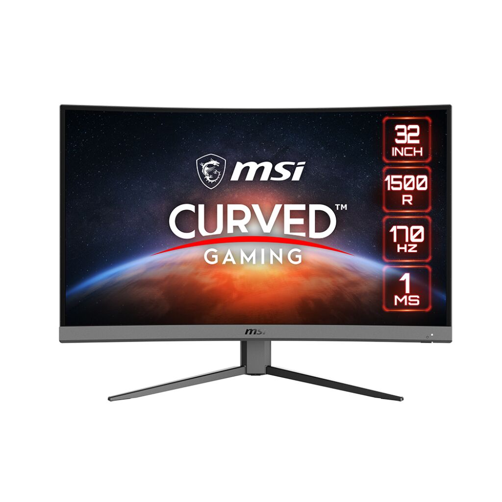 MSI 31.5'' G32C4 E2 1920x1080 (FHD) 16:9 CURVE 1500R VA 170HZ 1MS FREESYNC PREMIUM GAMING MONITOR