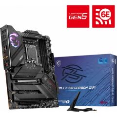 MSI Mpg Z790 Carbon Wıfı Soket 1700 Ddr5 7600MHZ(OC) PCı-E Gen5 M.2 Usb3.2 hdmı 1x2.5g Lan  Wı-Fı 6e Atx